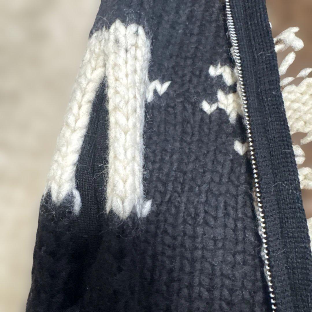 ADAWAS 幾何学模様 ニットベスト