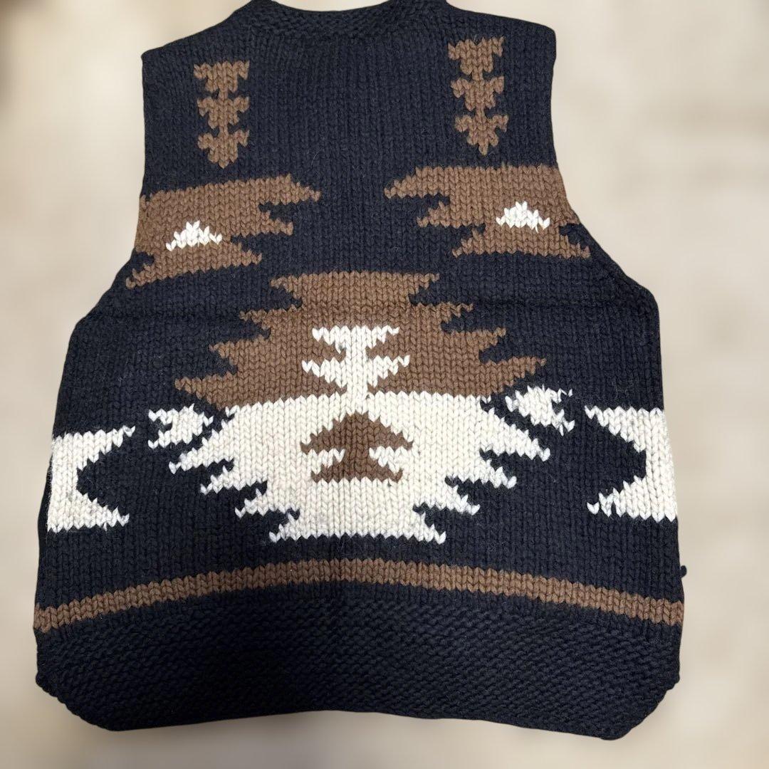 ADAWAS 幾何学模様 ニットベスト