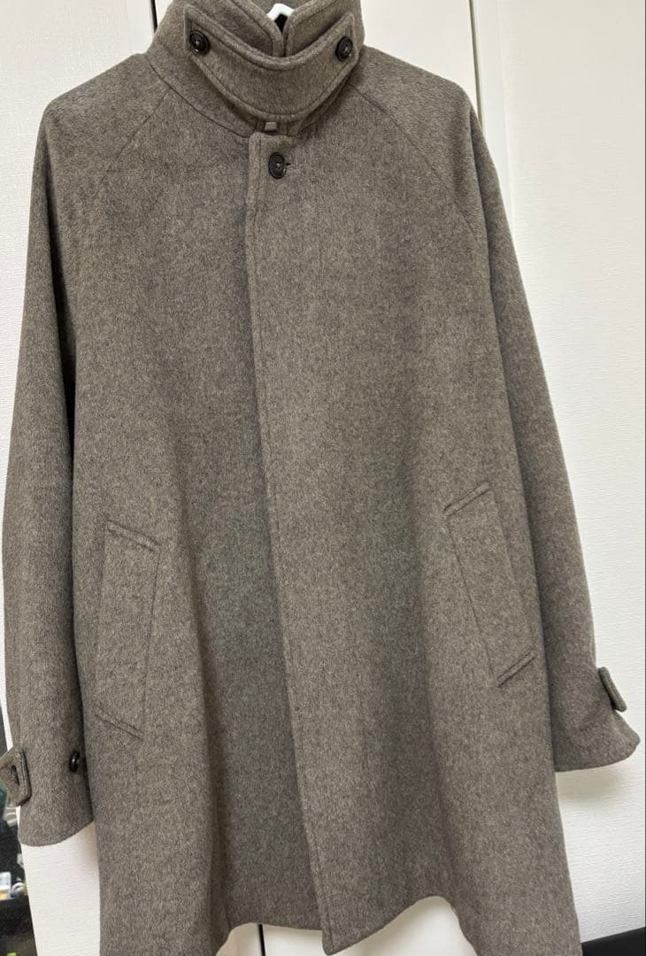 ウールバックタックショートコート