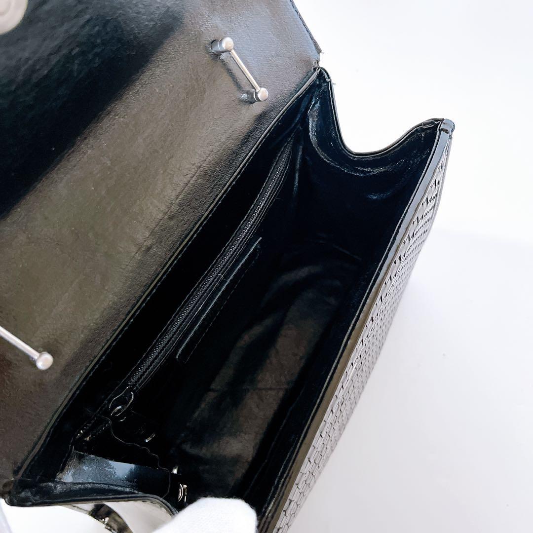 美品✨Stephane Kelian イントレチャート ハンドバッグ フォーマル