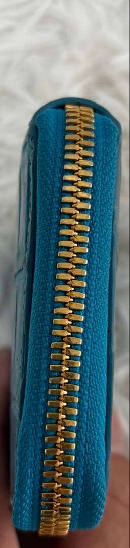 VERMILION リアルクロコ　ラウンドジップ　ウォレット　ミニ財布