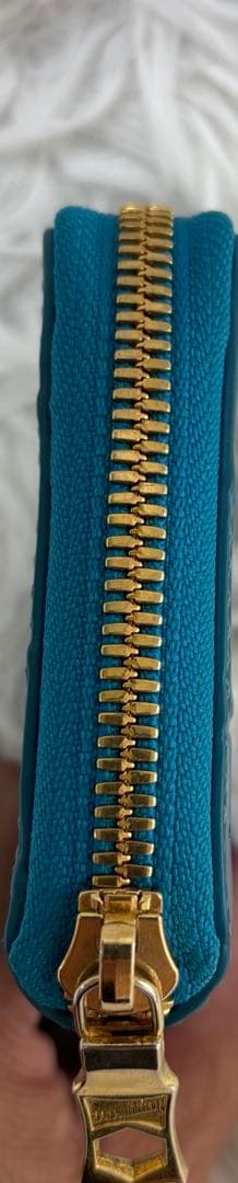 VERMILION リアルクロコ　ラウンドジップ　ウォレット　ミニ財布