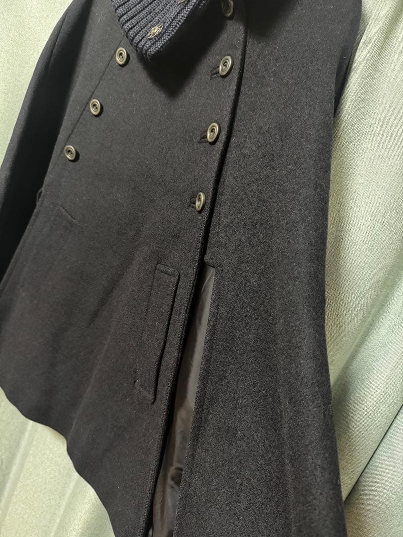 A.P.C. アーペーセー　ケープ　マント　ポンチョ　コート　ネイビー　S