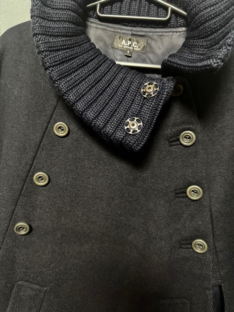A.P.C. アーペーセー　ケープ　マント　ポンチョ　コート　ネイビー　S
