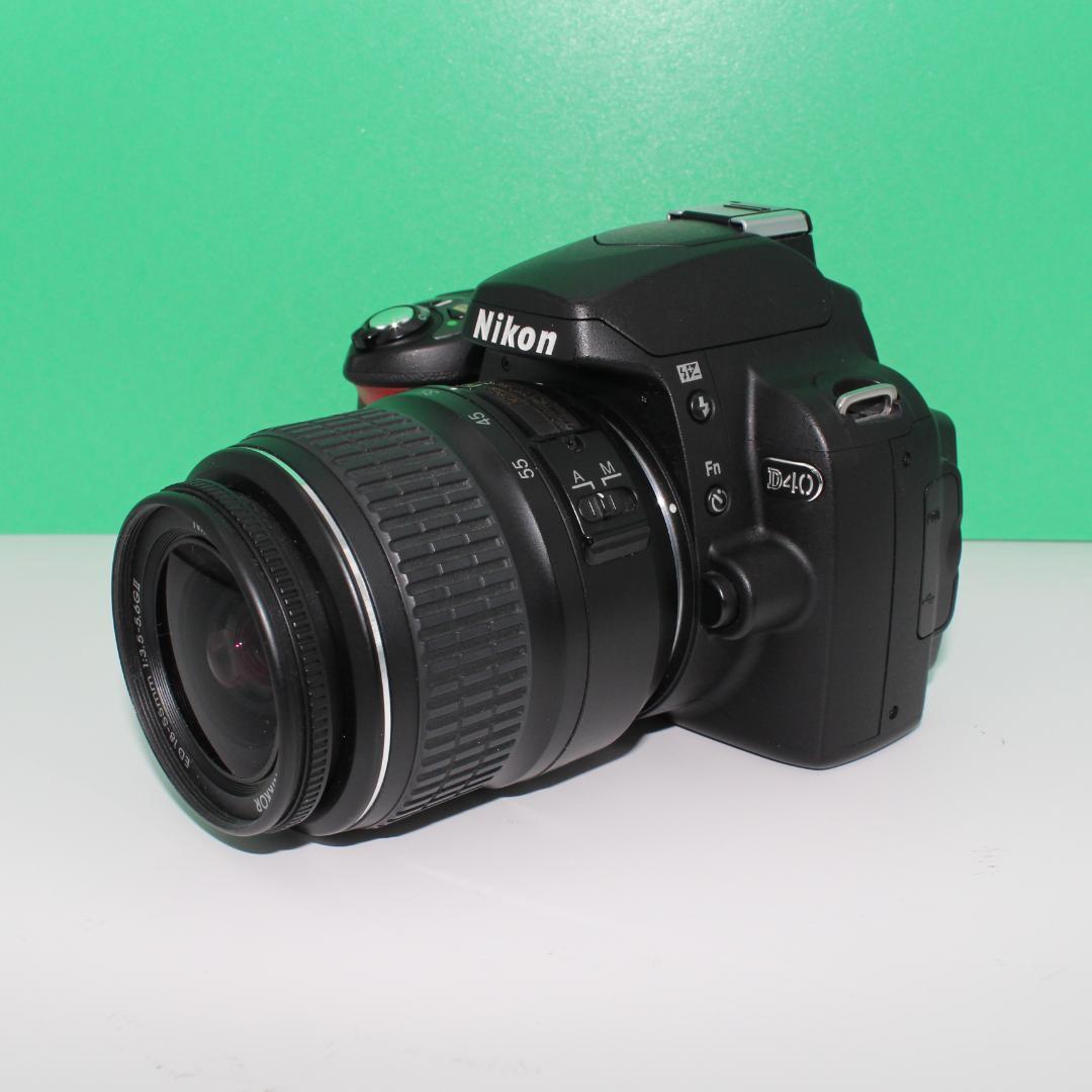【動作確認済・S数極少1875】Nikon D40 標準レンズセット