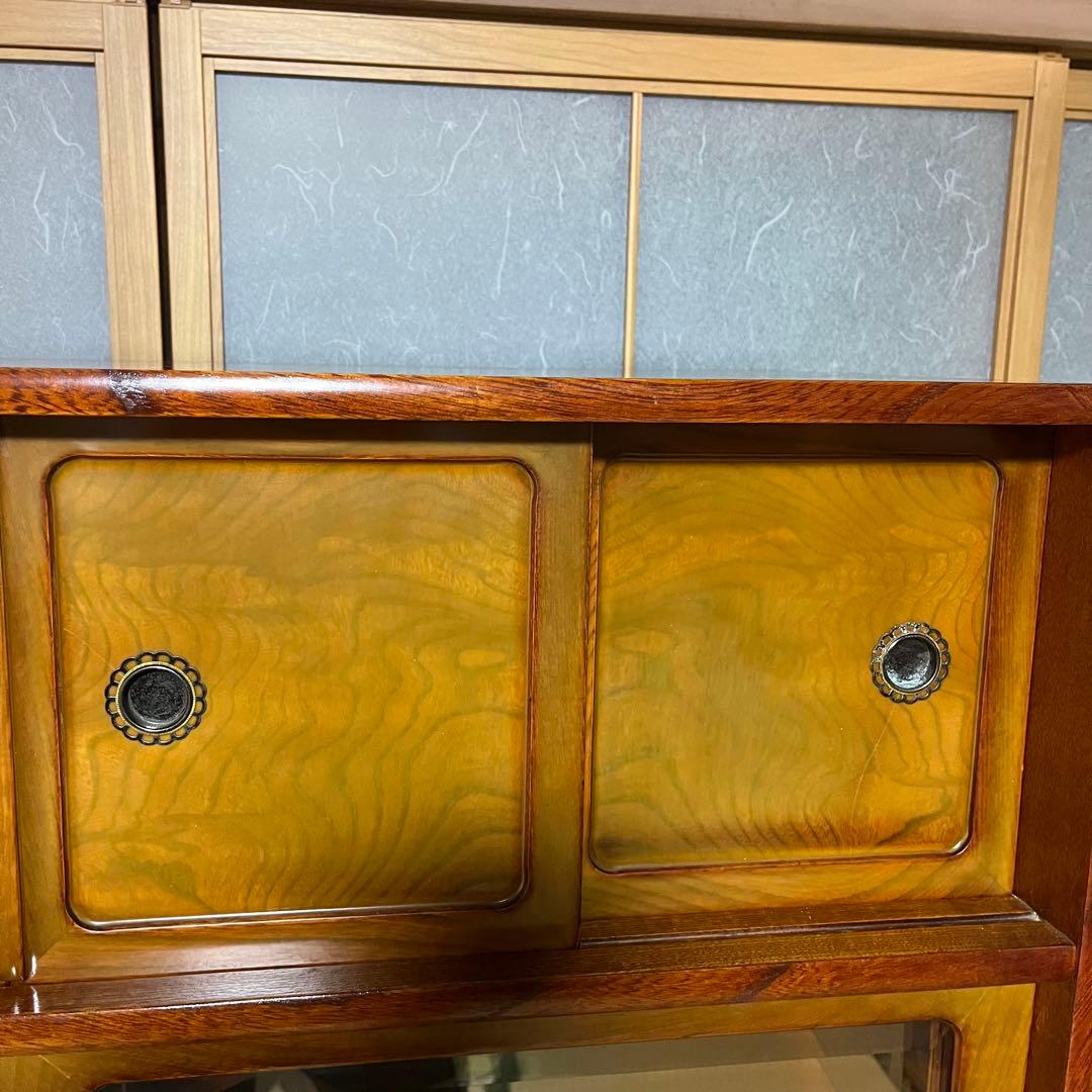 10/13まで掲載！ ほぼ配送費です！ 水屋箪笥 和箪笥 茶箪笥戸棚 昭和レトロ