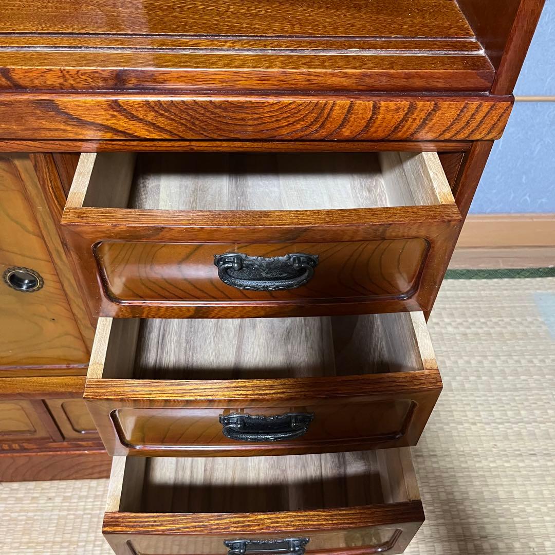 10/13まで掲載！ ほぼ配送費です！ 水屋箪笥 和箪笥 茶箪笥戸棚 昭和レトロ