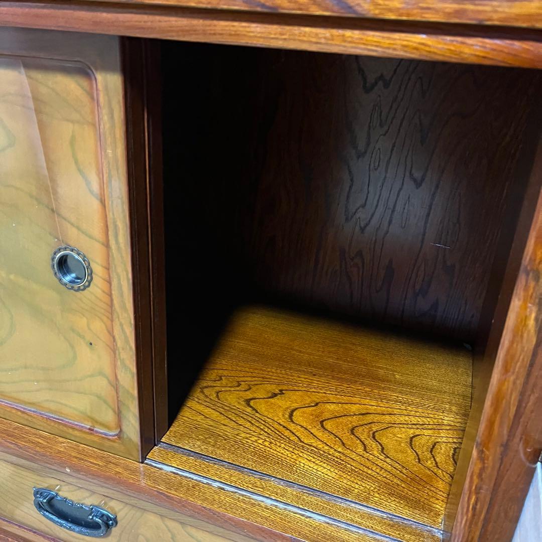 10/13まで掲載！ ほぼ配送費です！ 水屋箪笥 和箪笥 茶箪笥戸棚 昭和レトロ