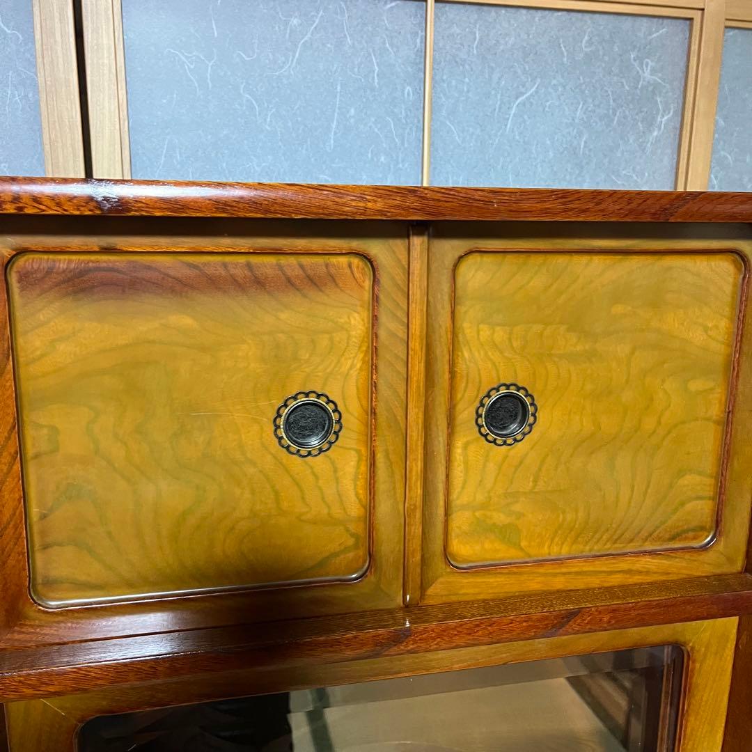 10/13まで掲載！ ほぼ配送費です！ 水屋箪笥 和箪笥 茶箪笥戸棚 昭和レトロ