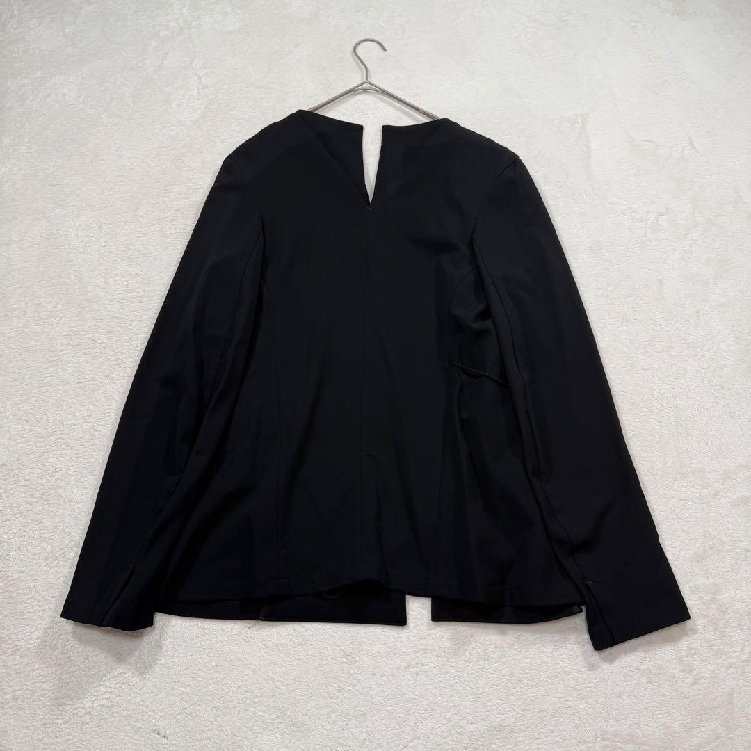 LIMI Feu 変形テーラードジャケット ドローストリング 黒 S リミフゥ