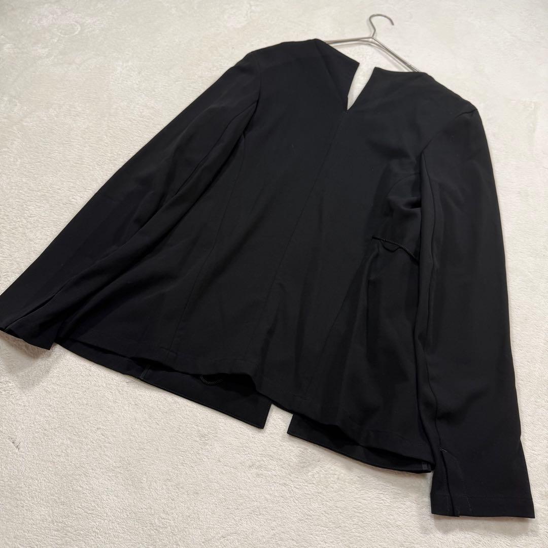 LIMI Feu 変形テーラードジャケット ドローストリング 黒 S リミフゥ