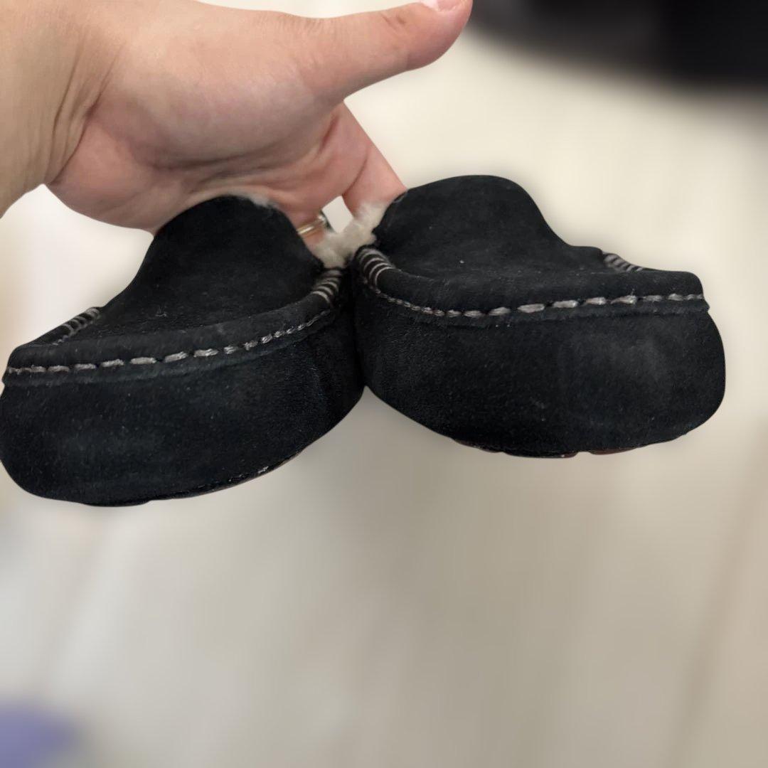 UGG ブラック モカシン 24 アンスレー