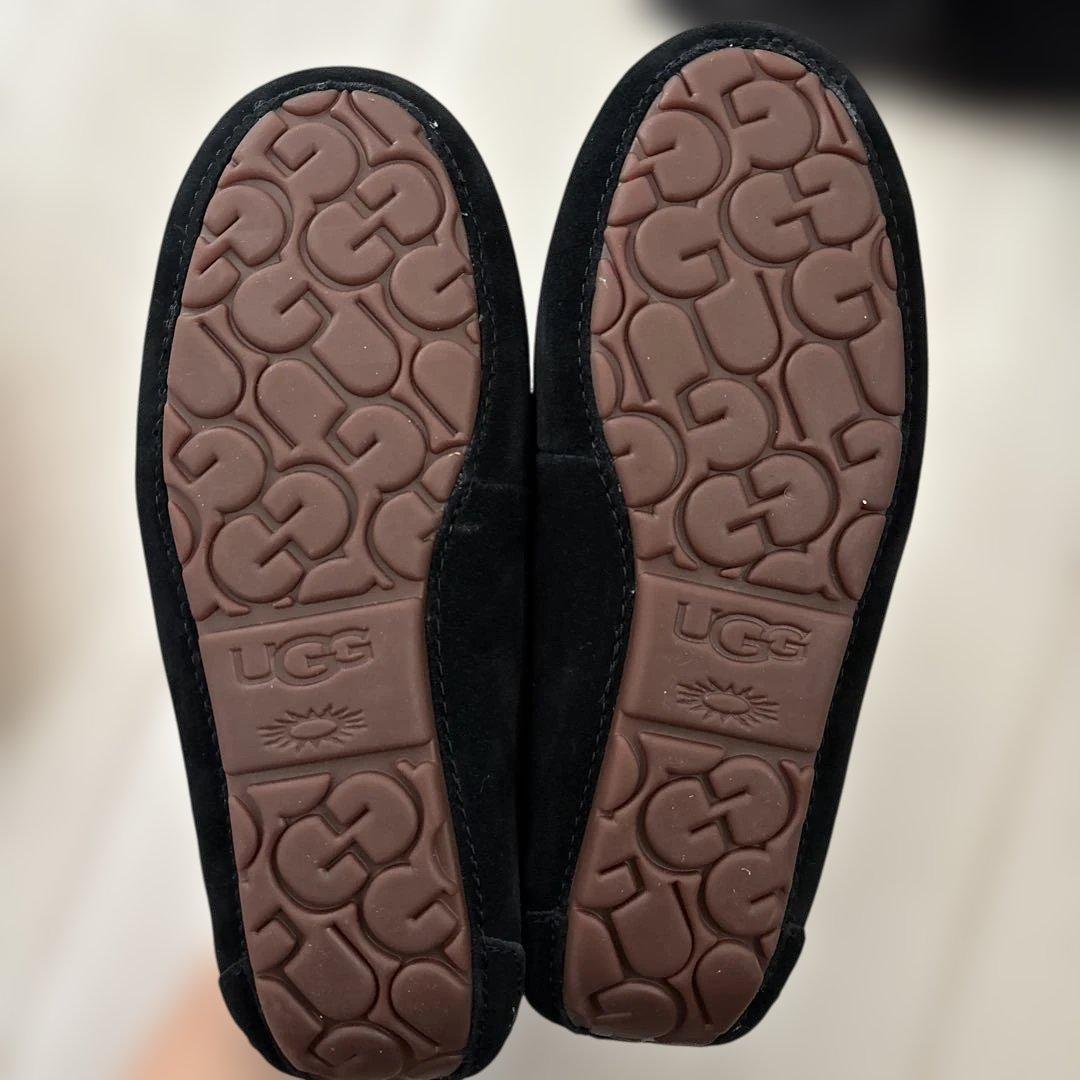 UGG ブラック モカシン 24 アンスレー