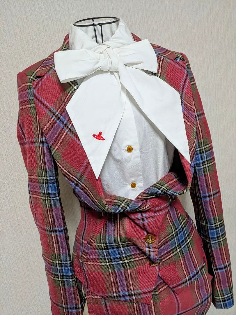vivienne westwood ボウタイ 長袖シャツ ⭐ 2way 無地