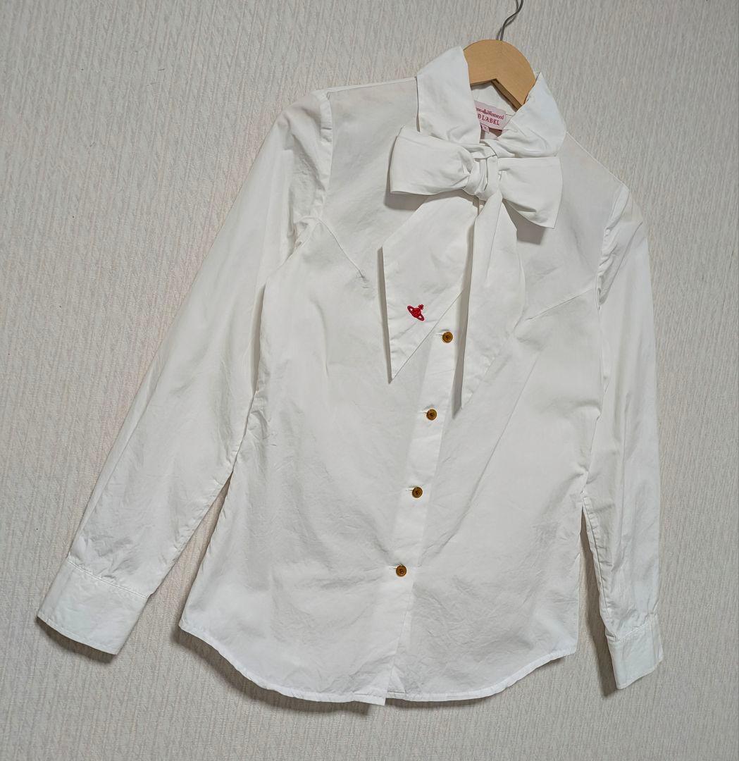 vivienne westwood ボウタイ 長袖シャツ ⭐ 2way 無地