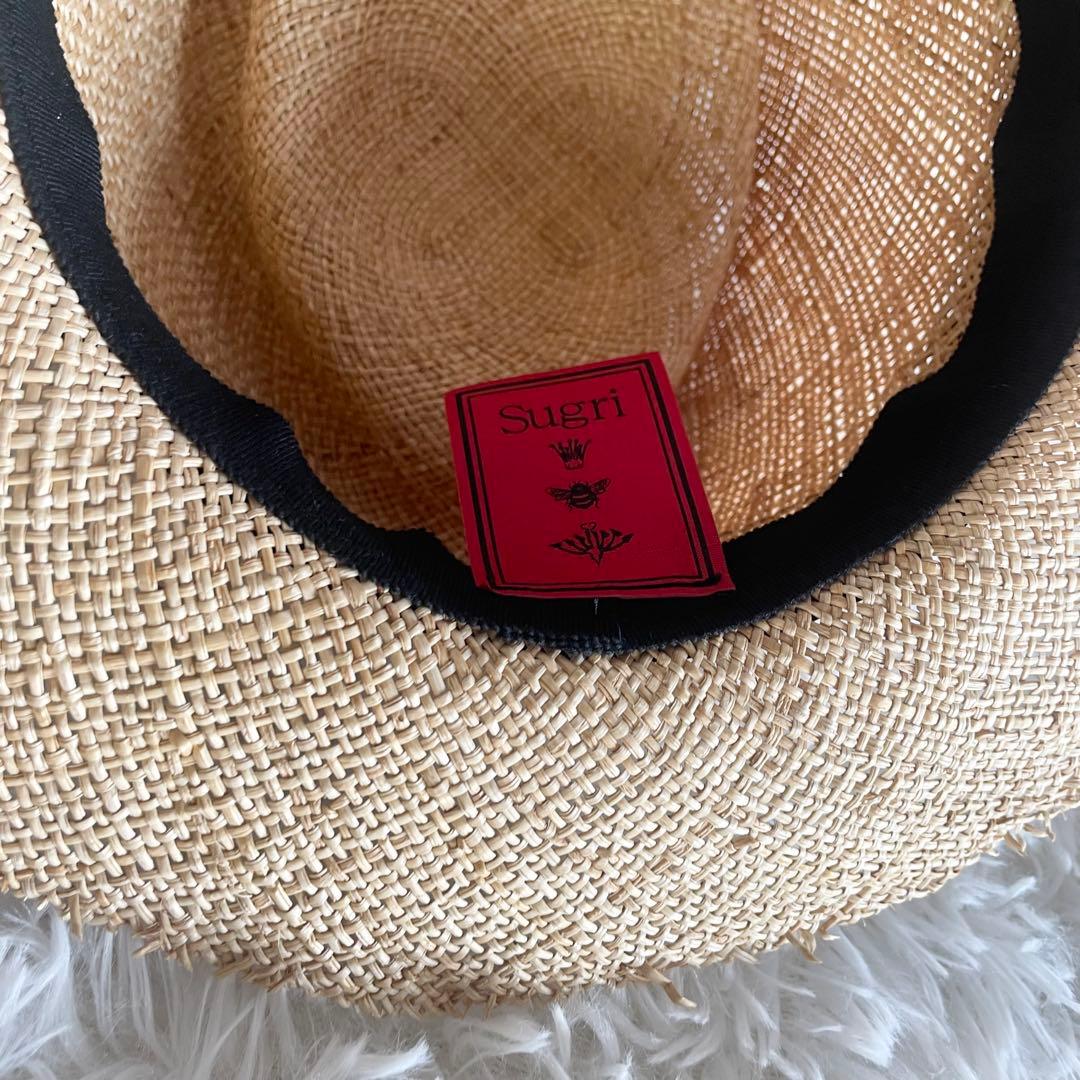 sugri スグリ　ストローハット　麦わら帽子　58cm
