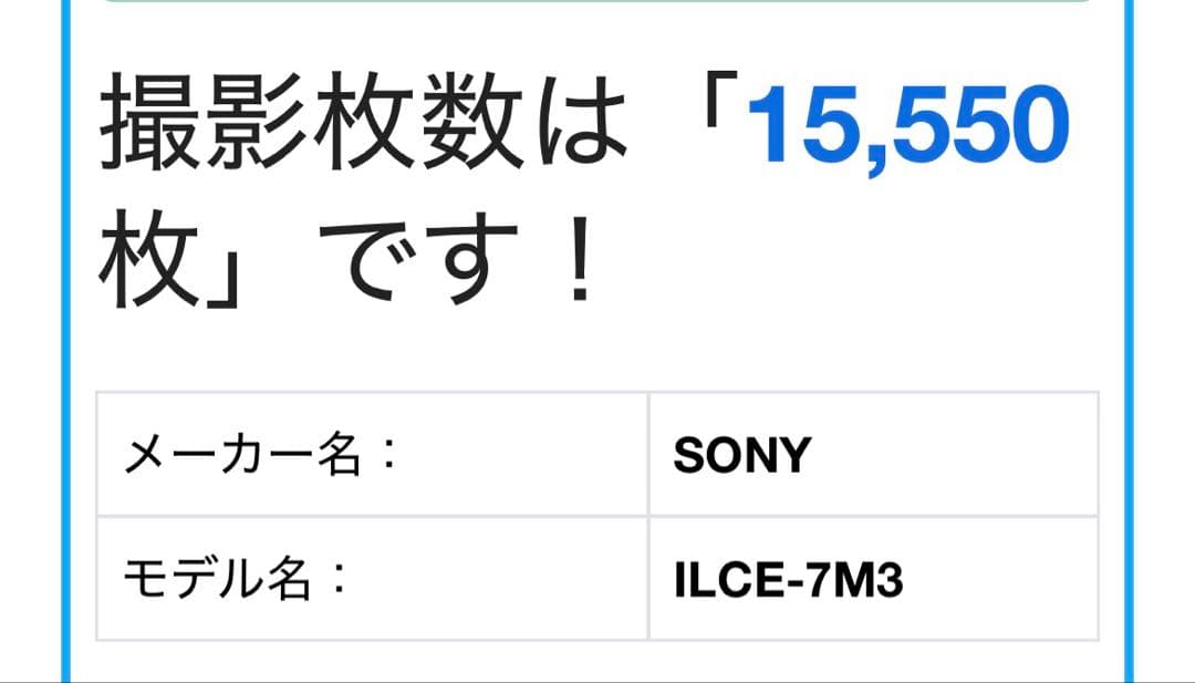 SONY α7 III ミラーレスカメラ 本体 バッテリー2個付き