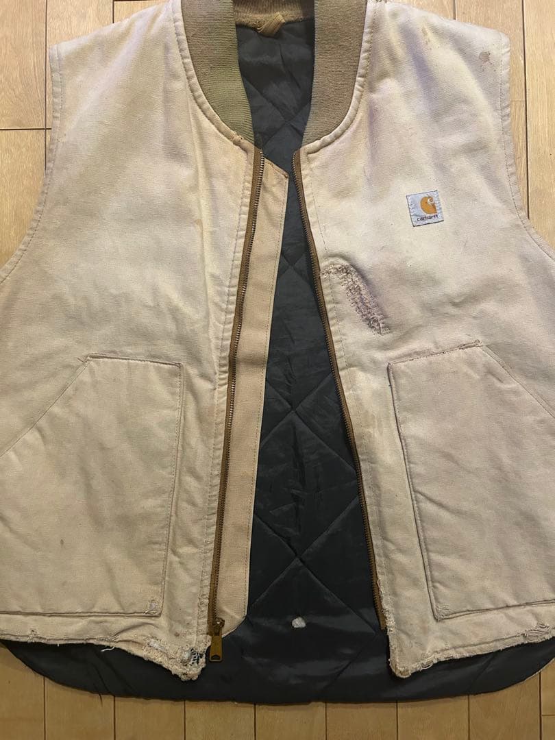 Carhartt 80s ダックベスト　星タグ　腰ゴム
