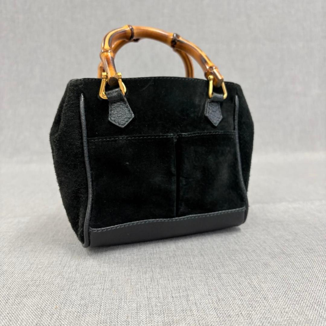 美品 GUCCI グッチ バンブー 2WAY ショルダーバッグ ミニハンドバッグ
