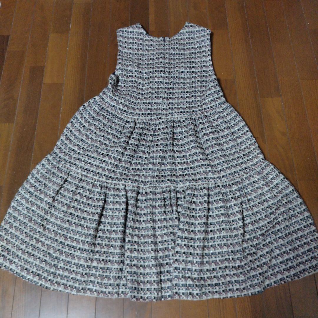 FOSSIノースリーブひざ丈ジャンパースカート