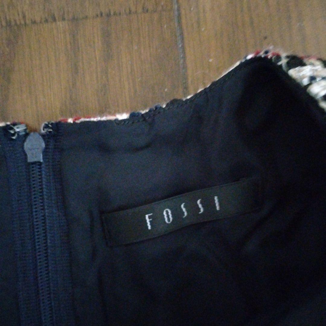 FOSSIノースリーブひざ丈ジャンパースカート