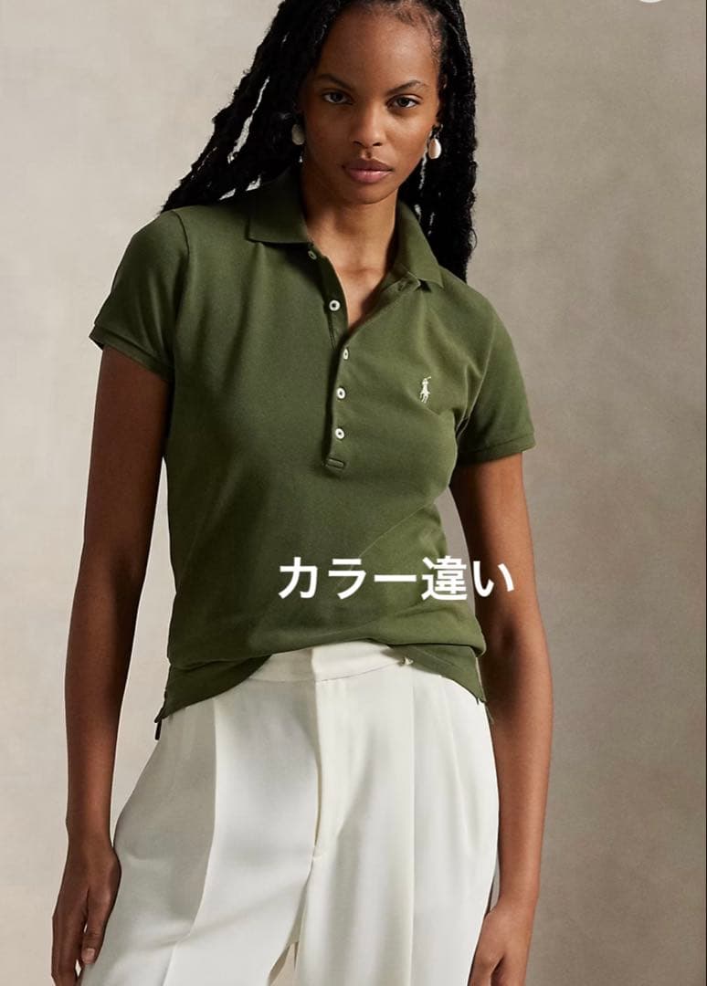 POLO RALPH LAURENスリム フィット ストレッチ ポロシャツ