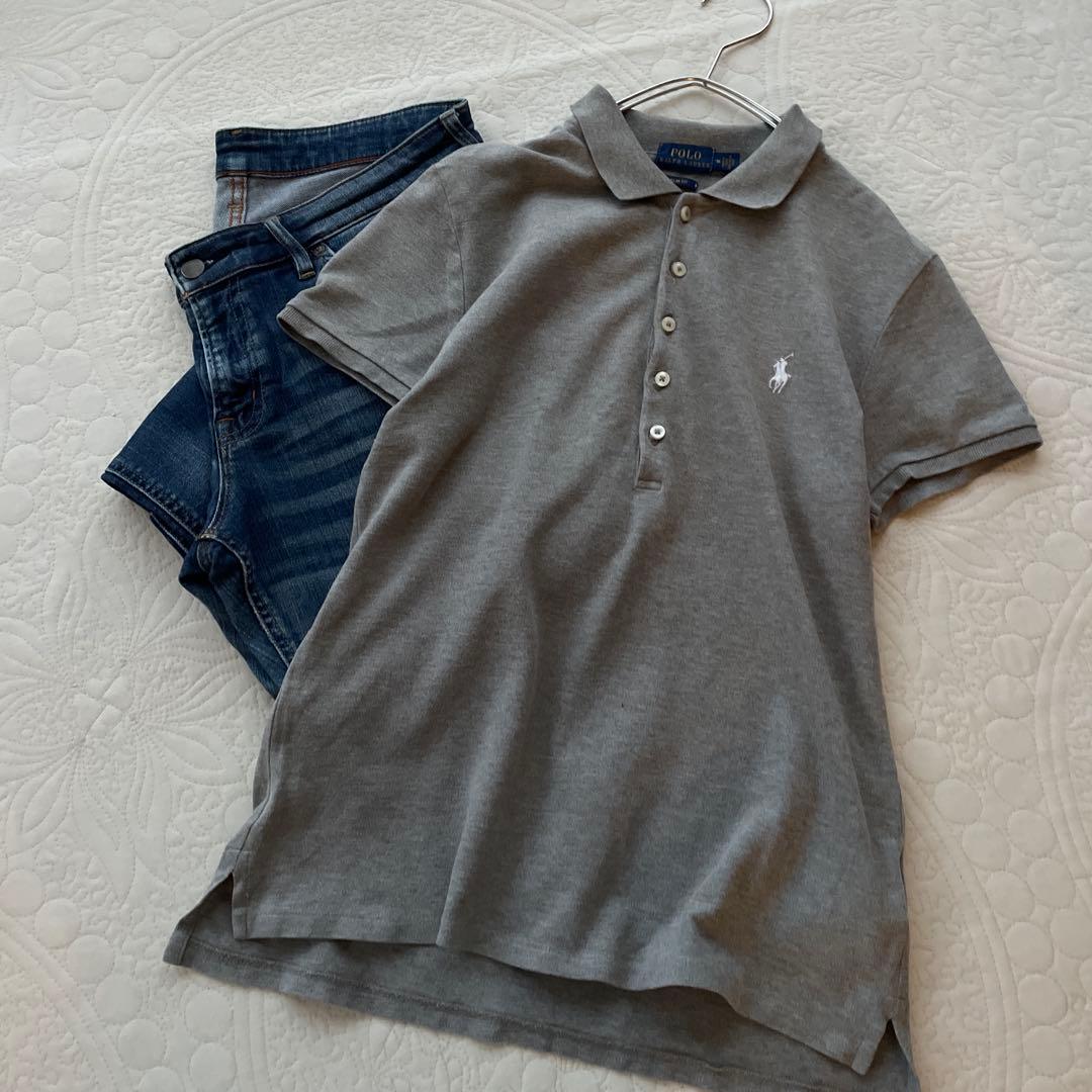 POLO RALPH LAURENスリム フィット ストレッチ ポロシャツ