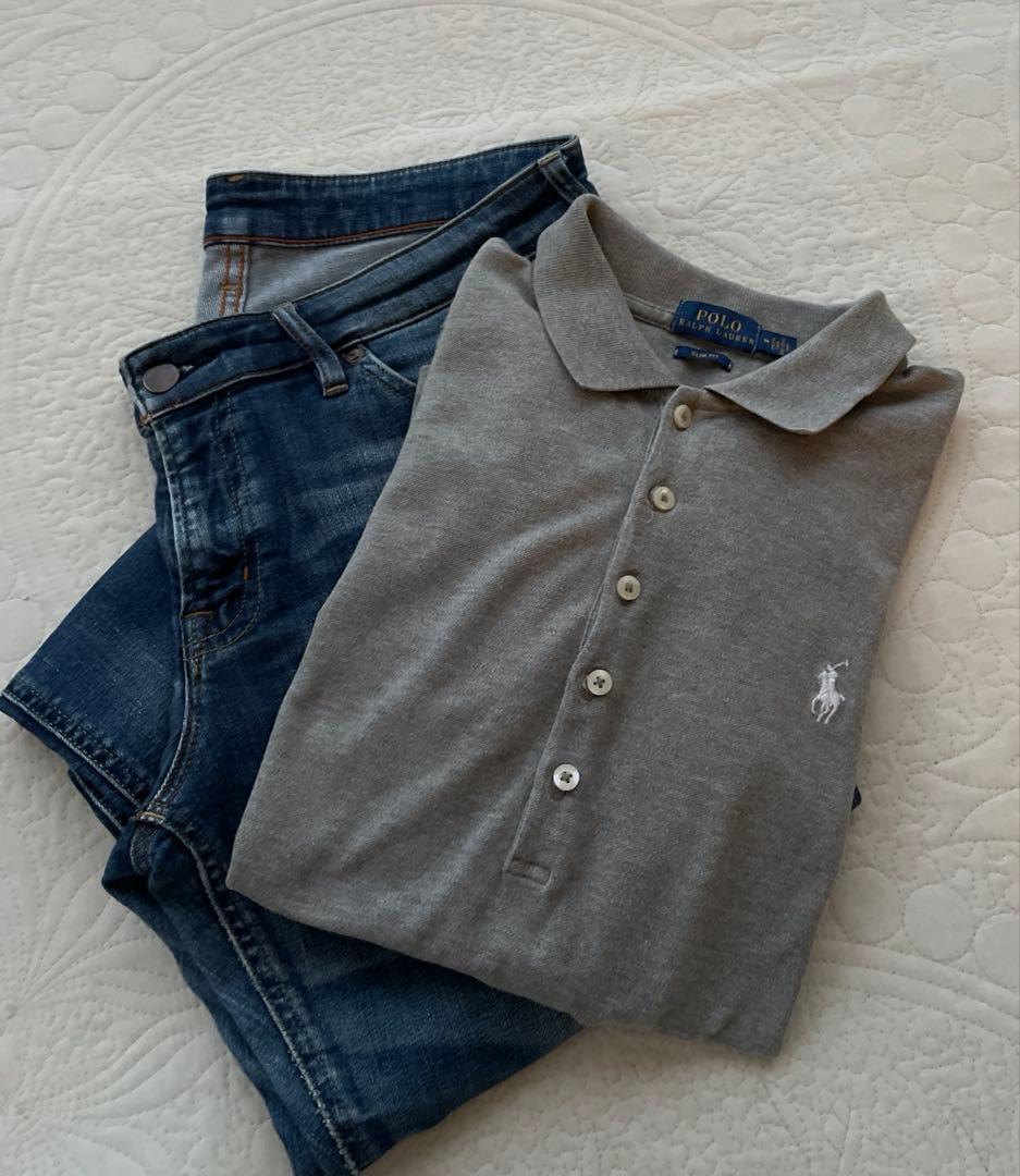 POLO RALPH LAURENスリム フィット ストレッチ ポロシャツ