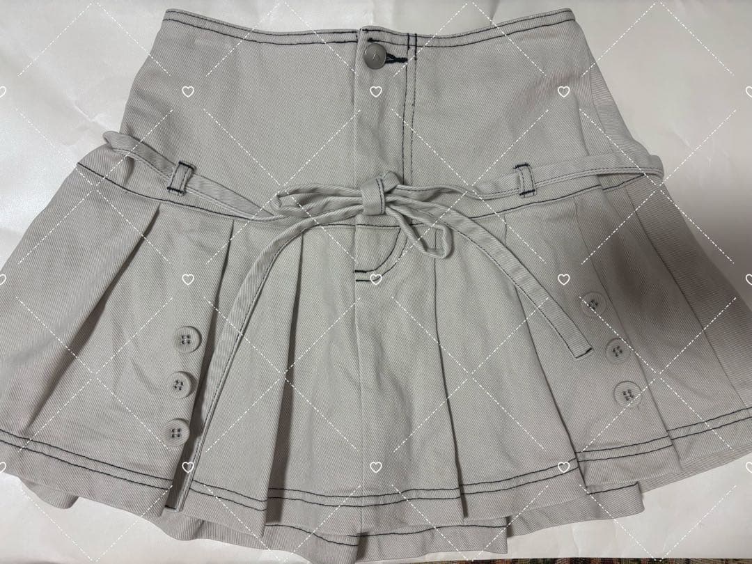 スカート andmary Kika button mini skirt S
