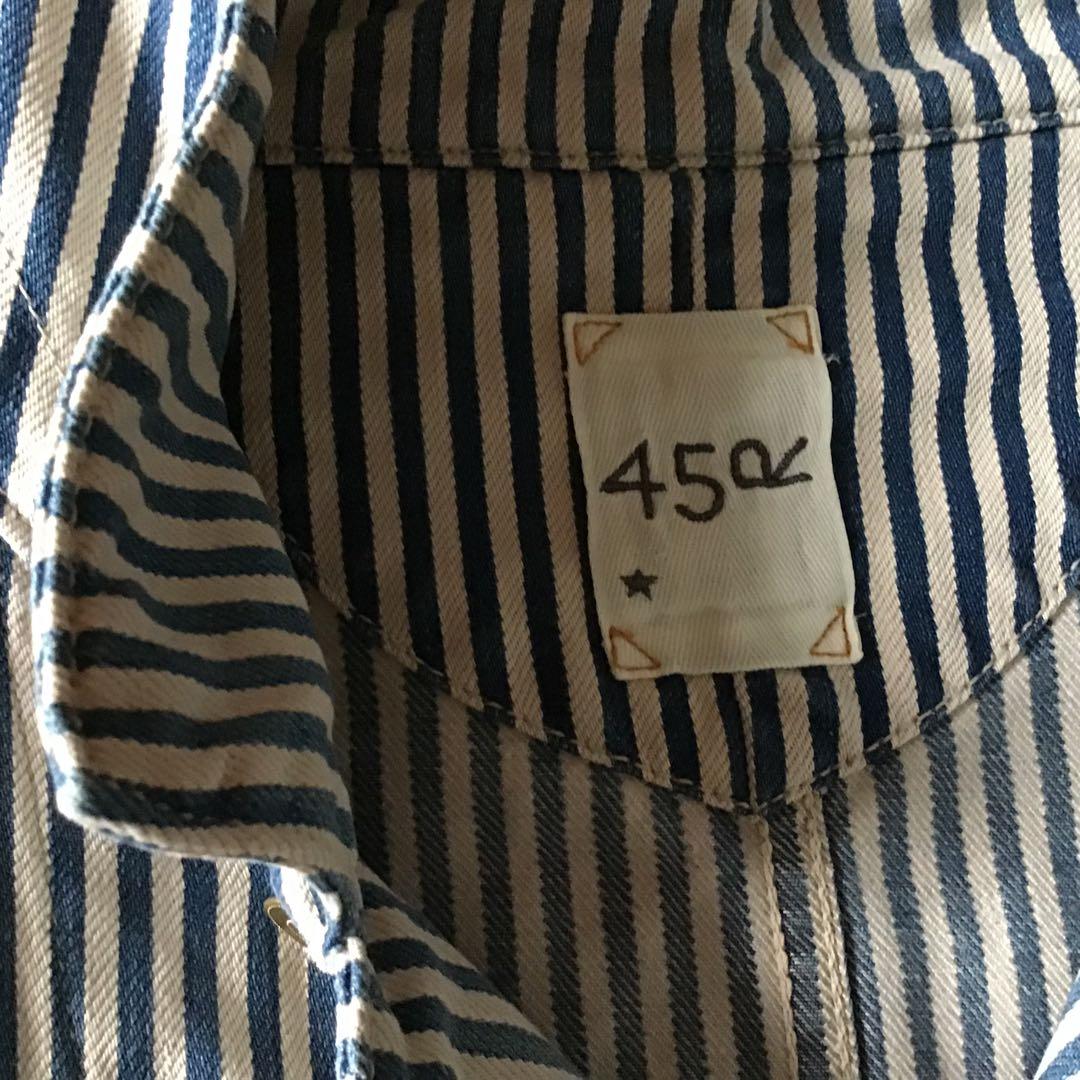 45r ストライプ カバーオール