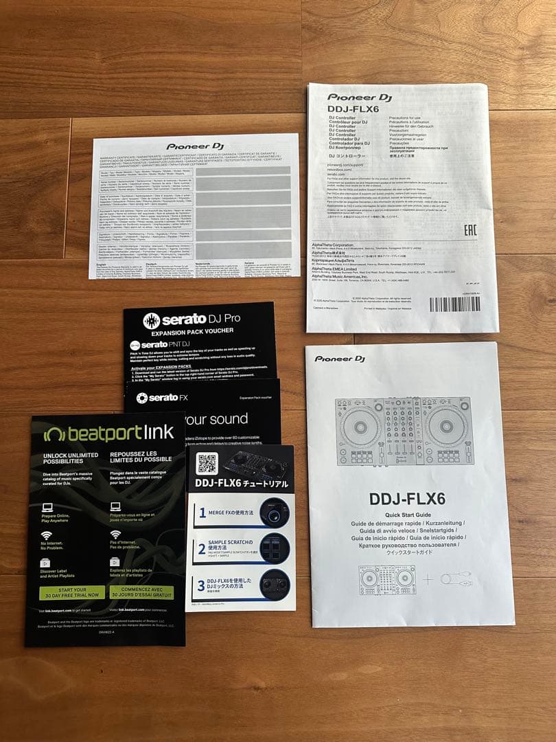 美品　pionner DDJ-FLX6 専用ケース付　化粧箱含め付属品有