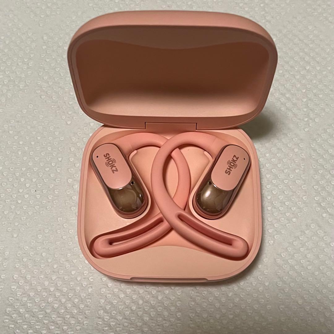 SHOKZ OPENFIT AIR ワイヤレスイヤホン　ピンク