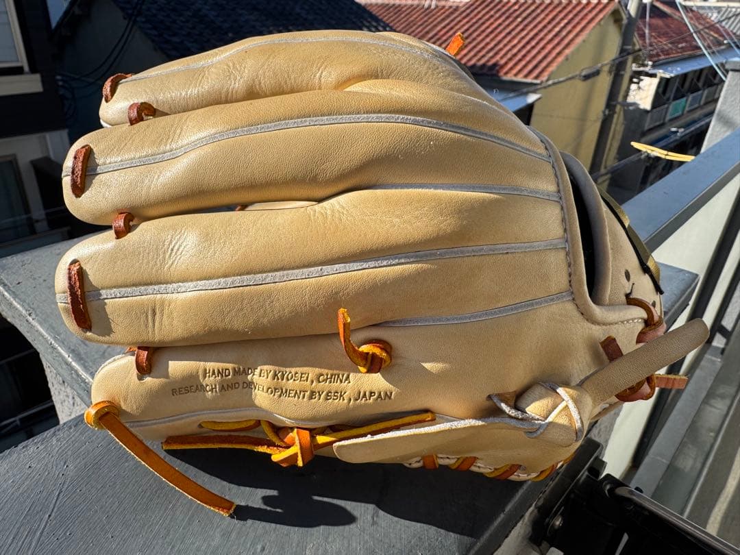 アームスリーブ付き【キャメル】SSK 一般軟式内野手用グラブ