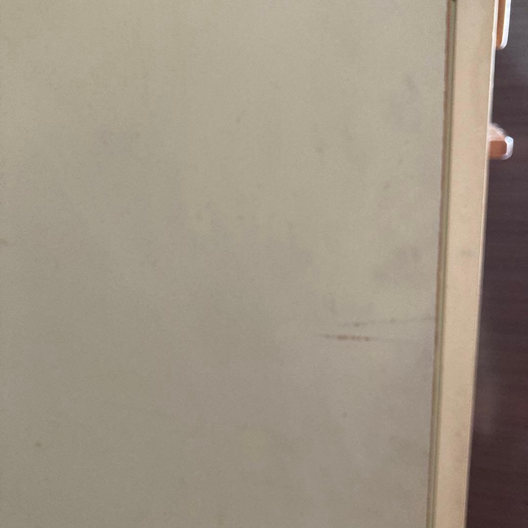 たのメル便 食器棚 昭和レトロ ホワイト ガラス扉付き 引き出し付き