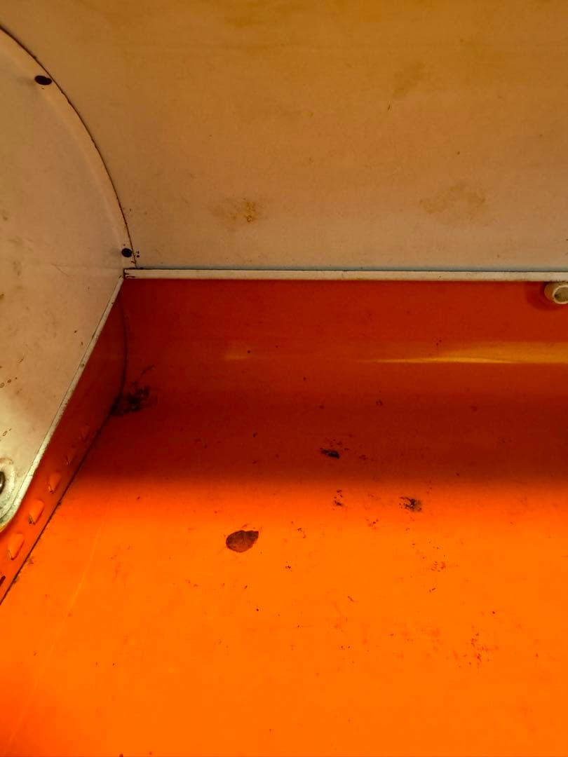 ヴィンテージ　レトロ　アンティークROSSIGNOL ブレッドケース オレンジ