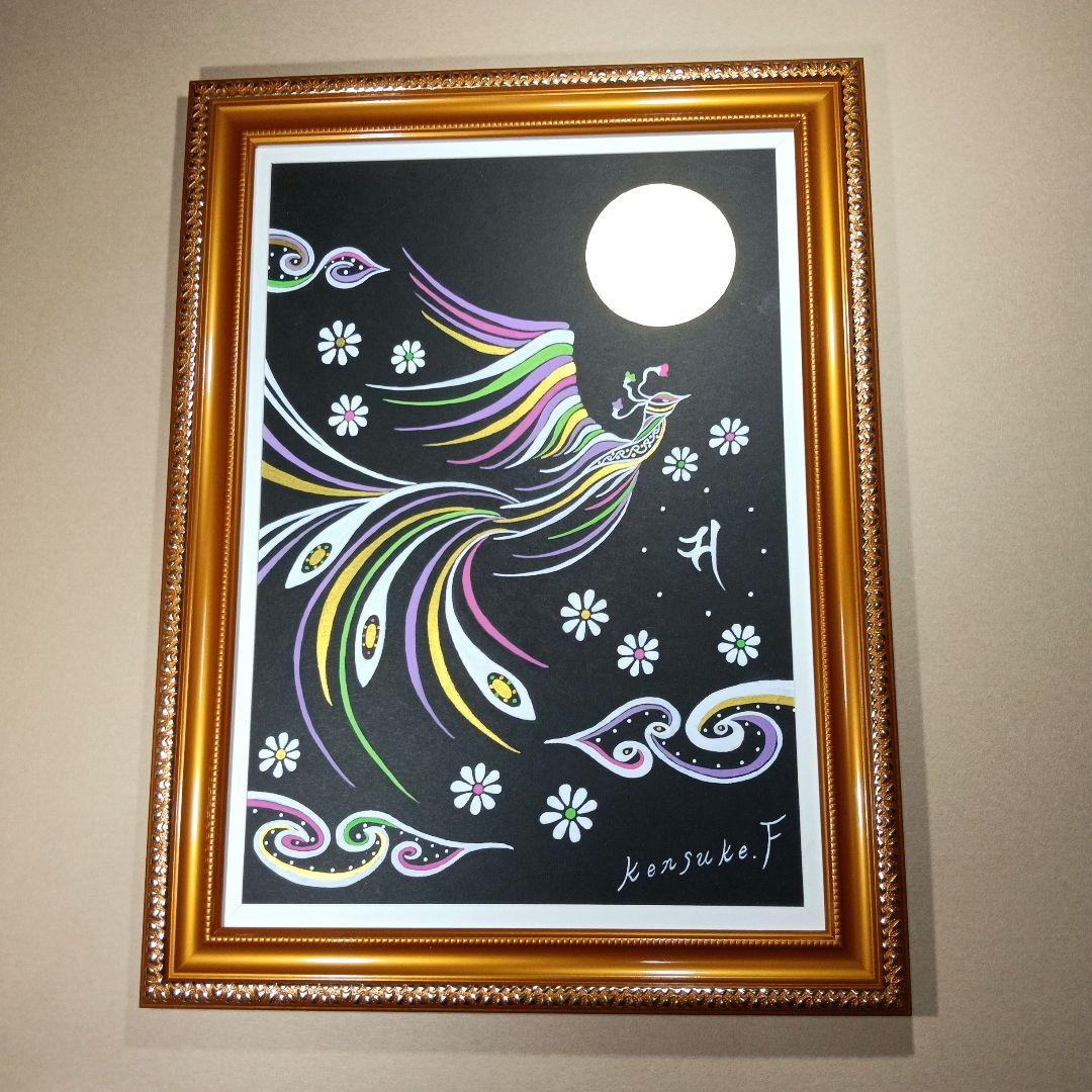 風水開運絵画★『天女の鳳凰』★