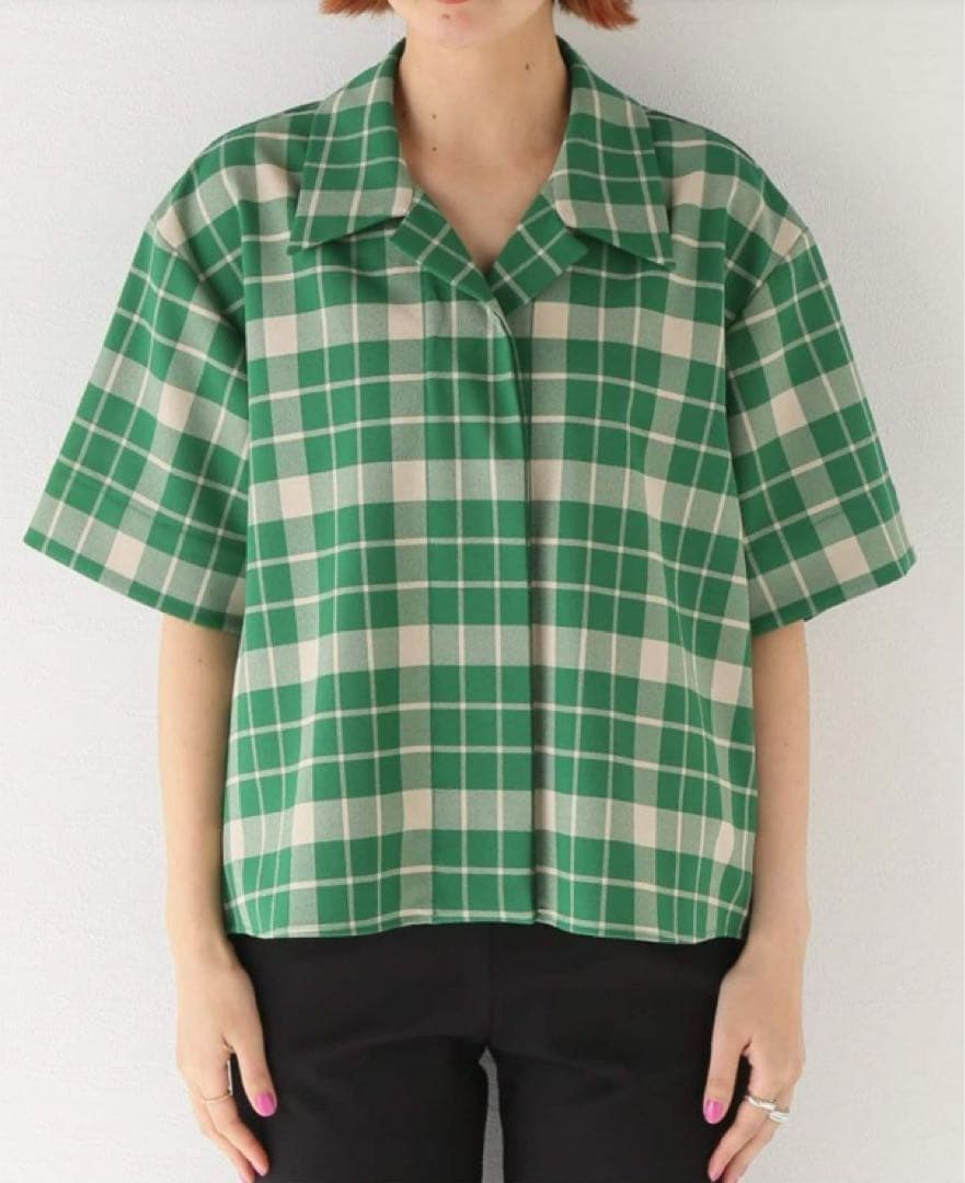 MM6 Maison Margiela グリーンチェックシャツ