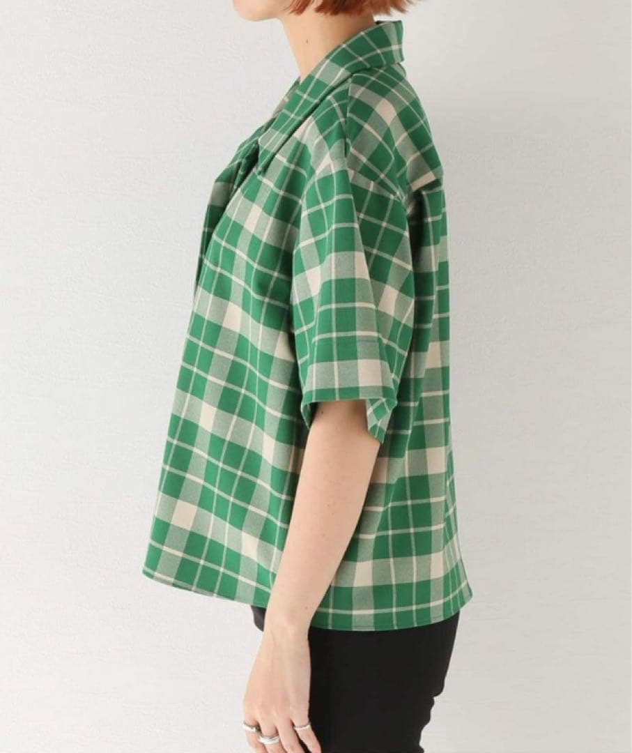 MM6 Maison Margiela グリーンチェックシャツ
