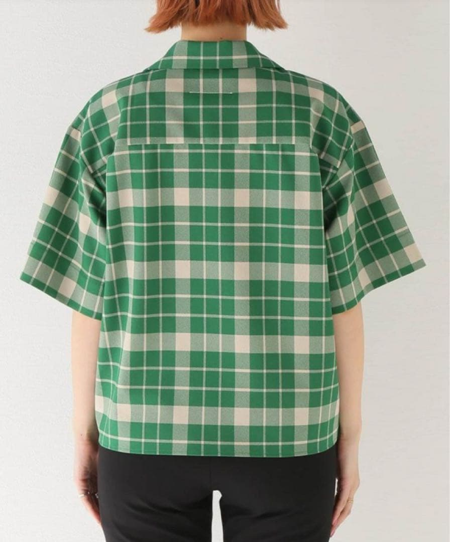 MM6 Maison Margiela グリーンチェックシャツ