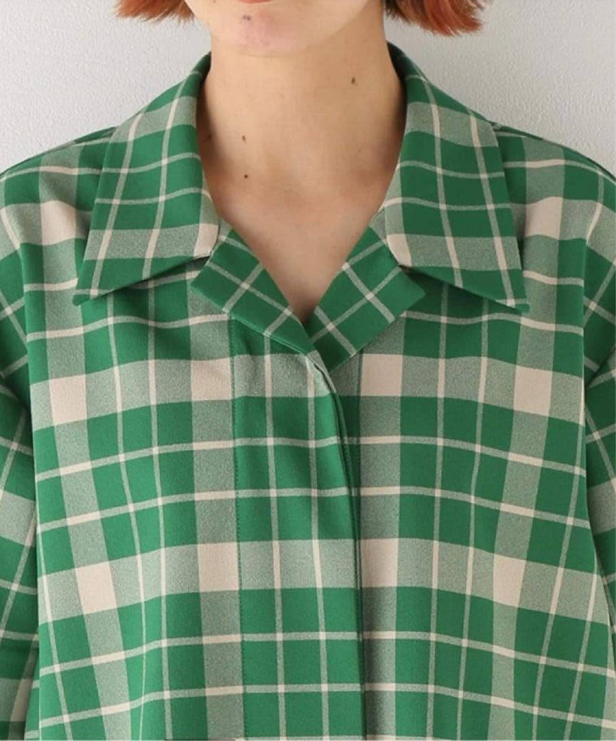 MM6 Maison Margiela グリーンチェックシャツ