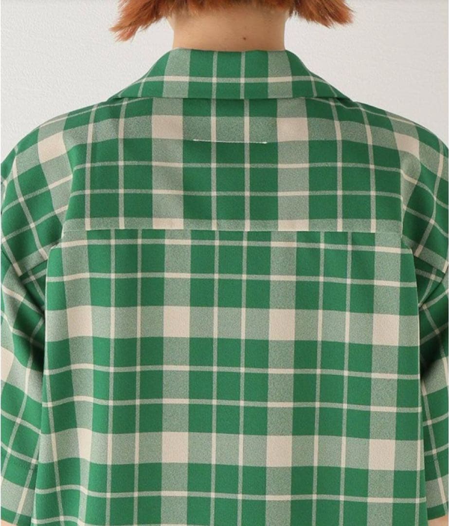 MM6 Maison Margiela グリーンチェックシャツ