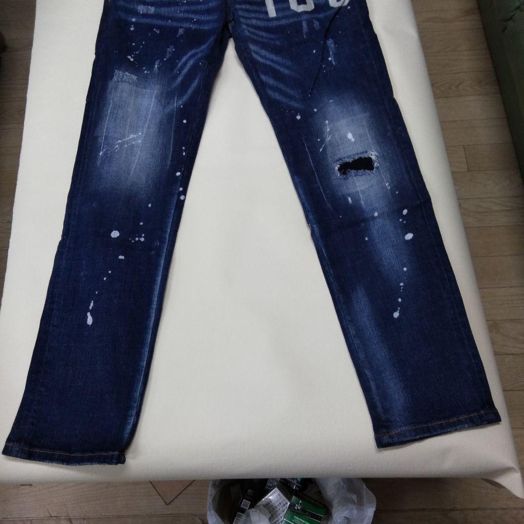 DSQUARED2 ダークブルースリムフィットデニム　52