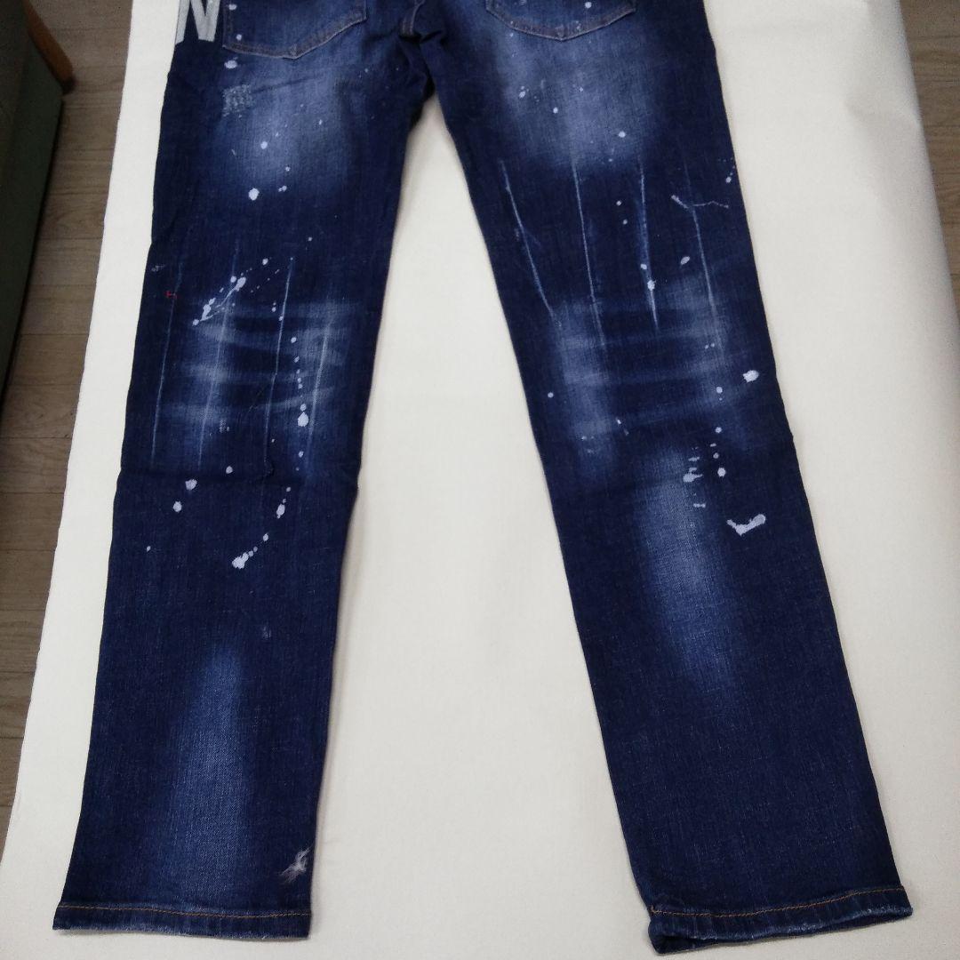 DSQUARED2 ダークブルースリムフィットデニム　52