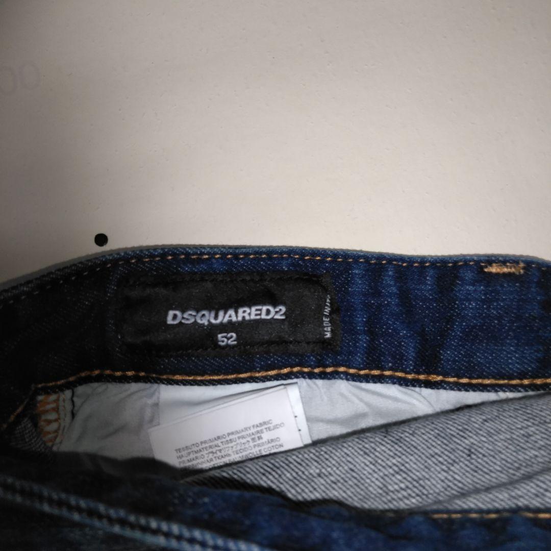 DSQUARED2 ダークブルースリムフィットデニム　52