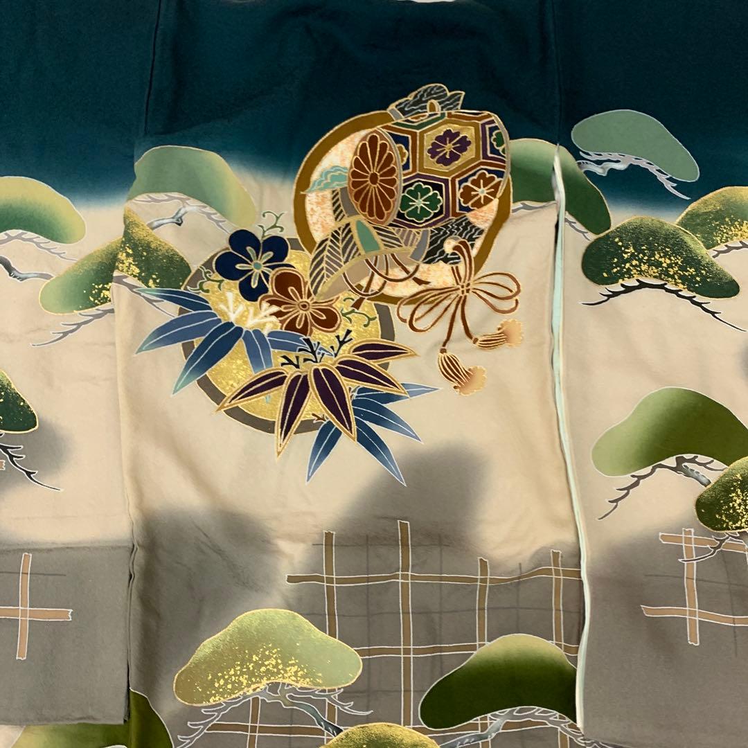 CHIKO 最高級品絹（表地裏地下着共）　産着祝着京友禅、本金、豪華手描き