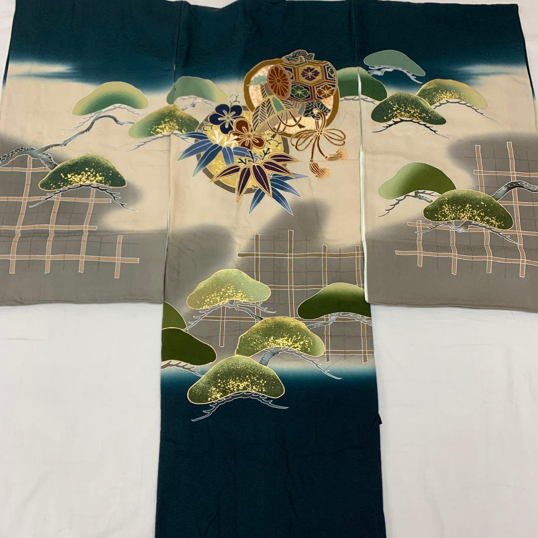 CHIKO 最高級品絹（表地裏地下着共）　産着祝着京友禅、本金、豪華手描き