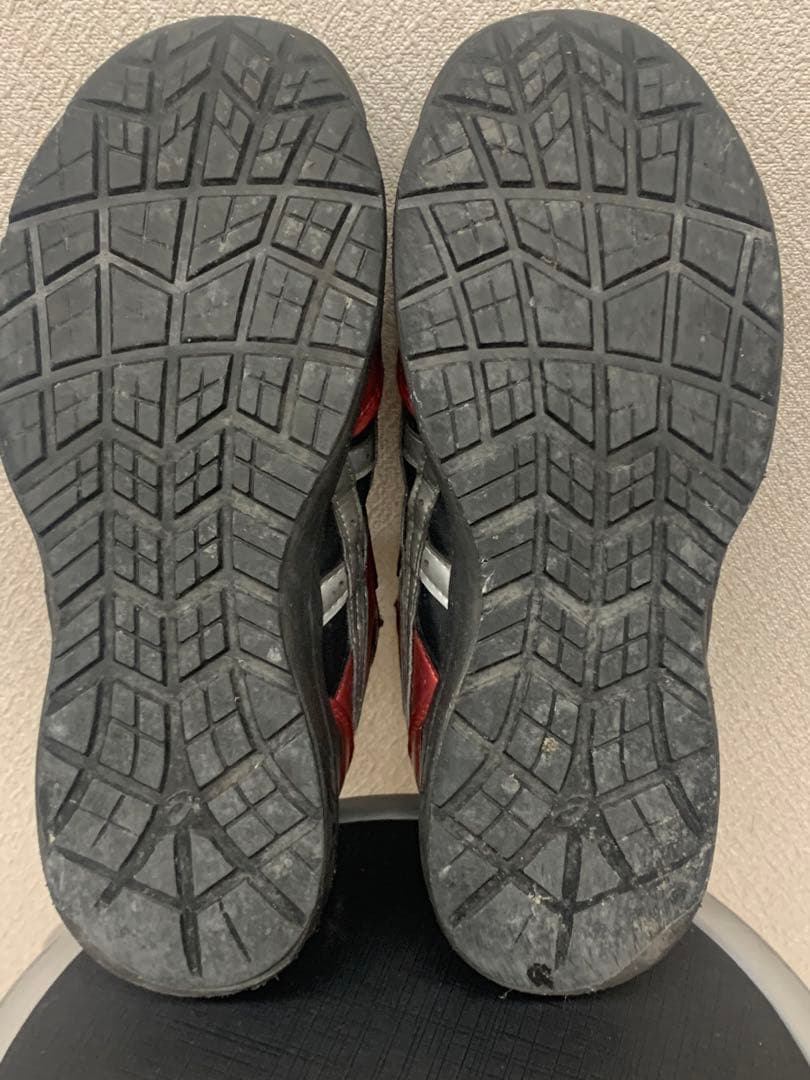 ASICS 安全靴 ダイヤル式 レッド/ブラック