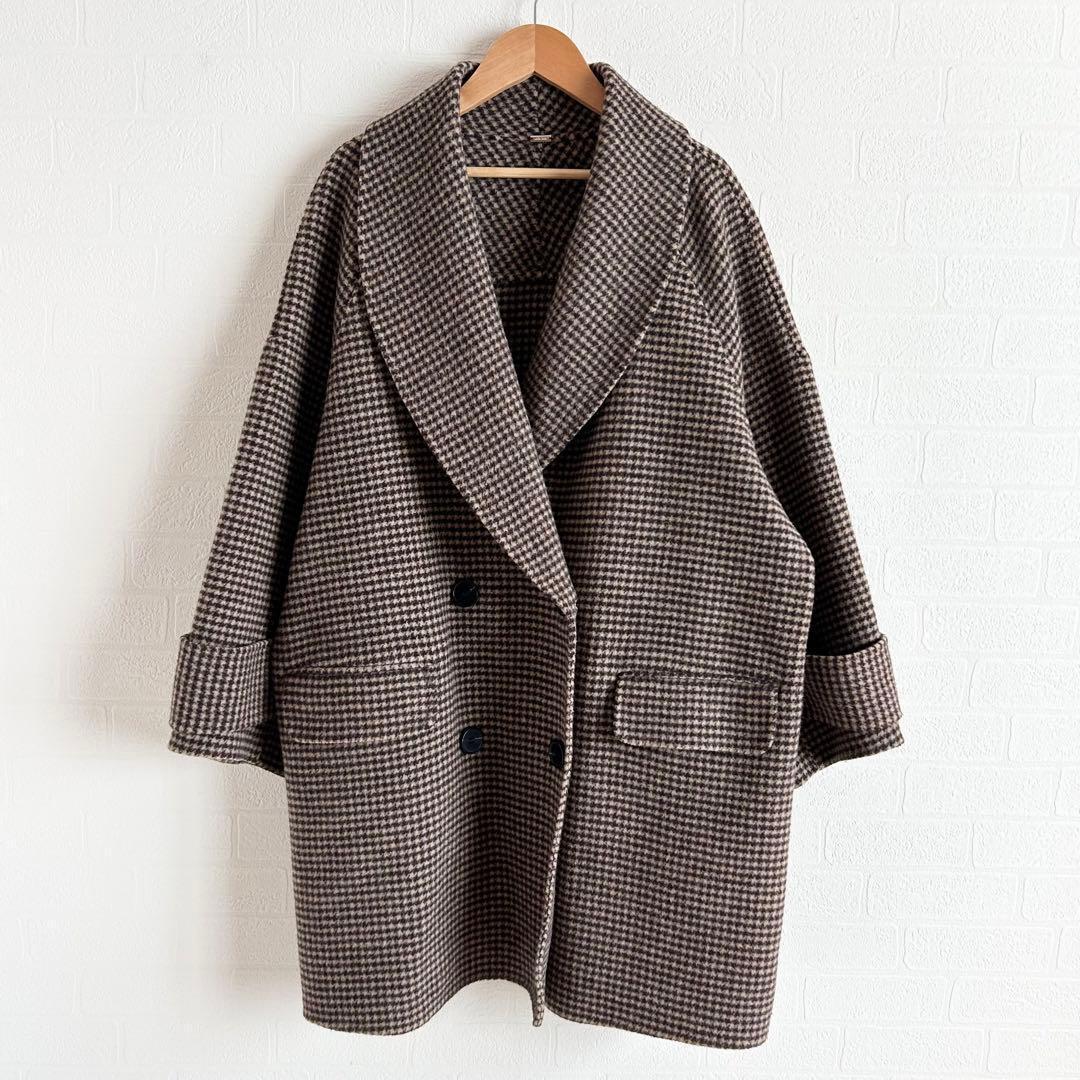 美品✨ミラオーウェン　接結ハーフ丈Aラインコート