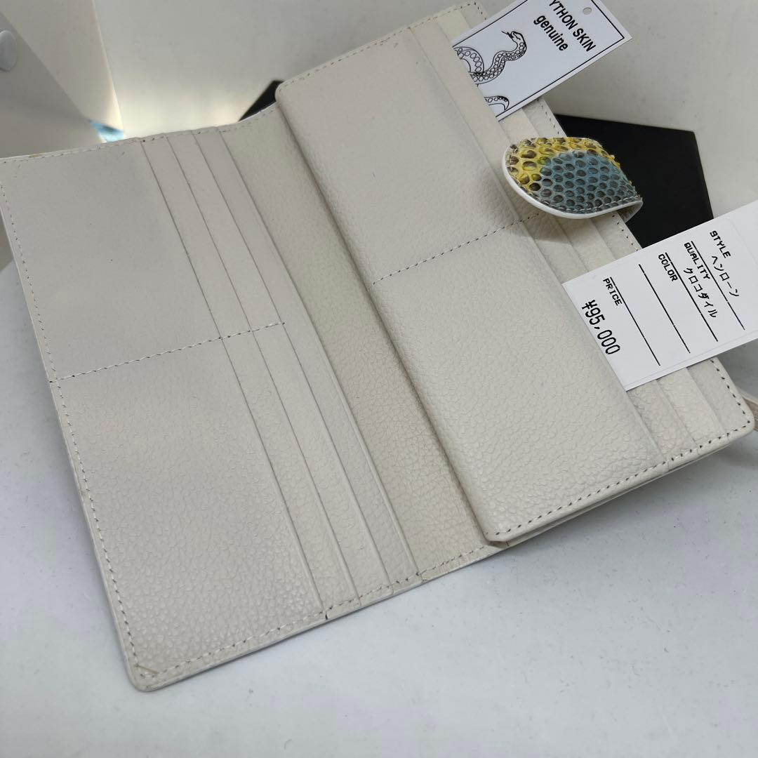 ノリコン さん専用新品　パイソンカラフルヘビ柄 二つ折り 長財布