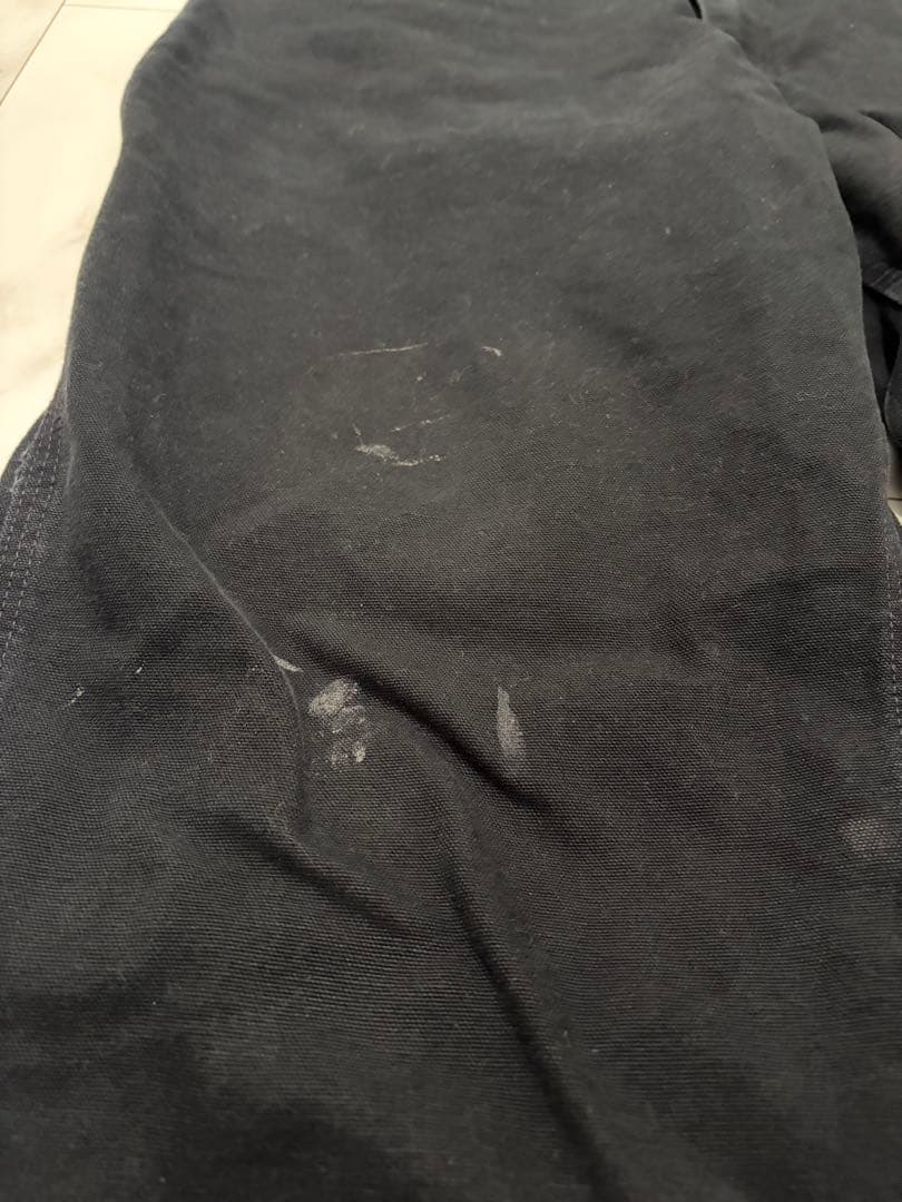 カーハート　ダック　ペインターパンツ　古着　ブラック　W36L32